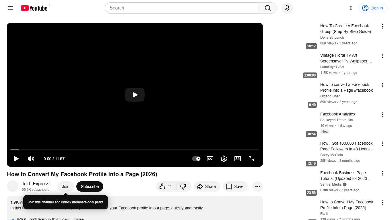 How to Convert My Facebook Profile Into a Page (2026) - YouTube